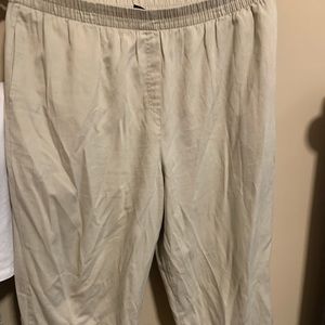 Basic Editions Lightweight Elastic Waist Pants